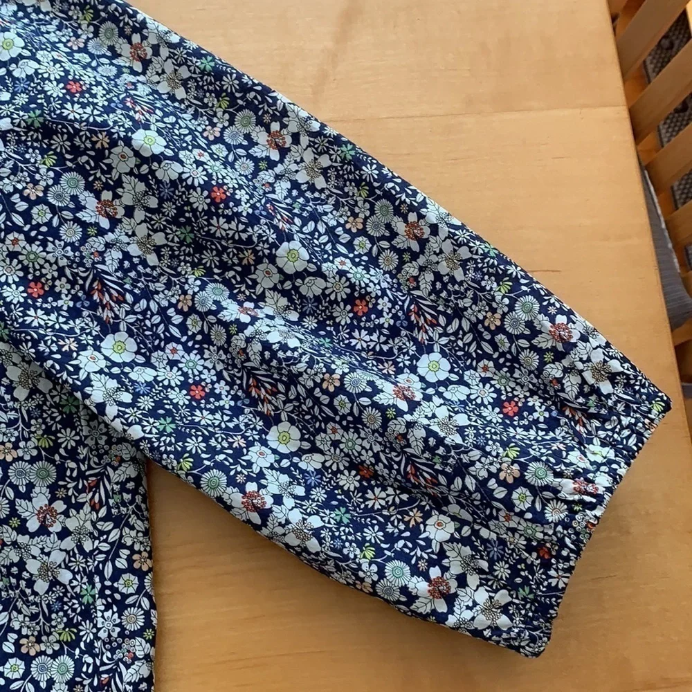 J.Crew Liberty Art Fabrics Peasant Blouse S